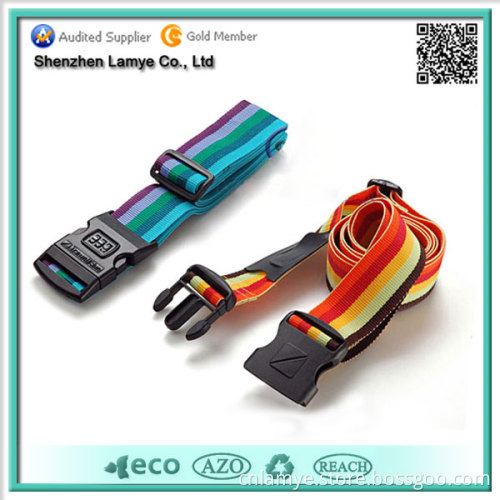 Travel Luggage Belt with 3-Dial Combination Lock for Suitcase